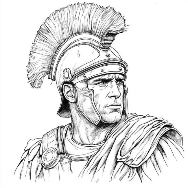 soldados romanos para colorir 13