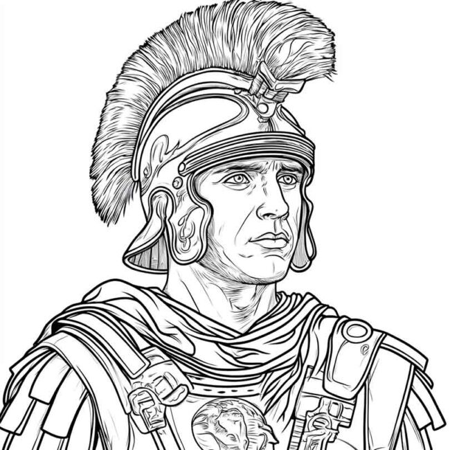 soldados romanos para colorir 19