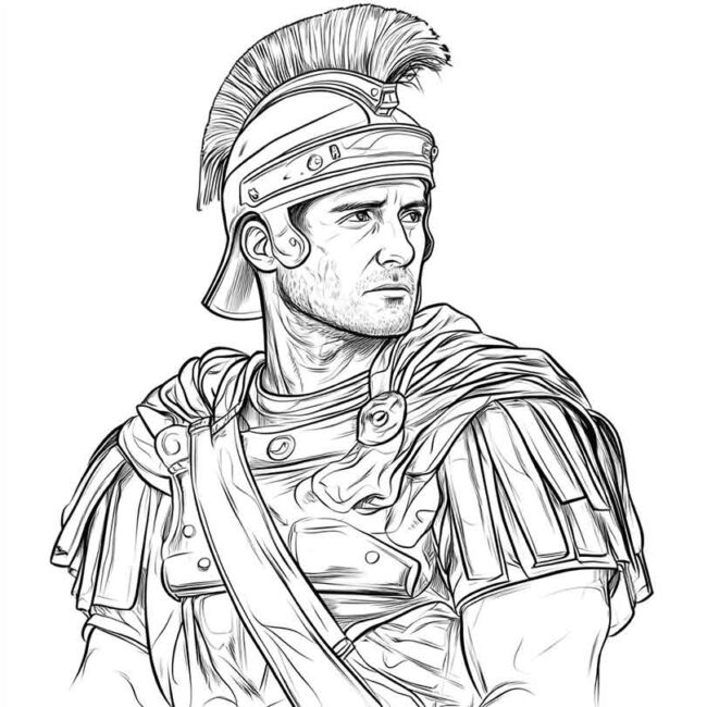 soldados romanos para colorir 32