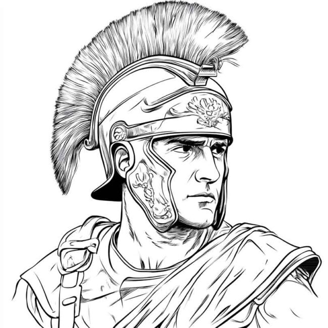 soldados romanos para colorir 38