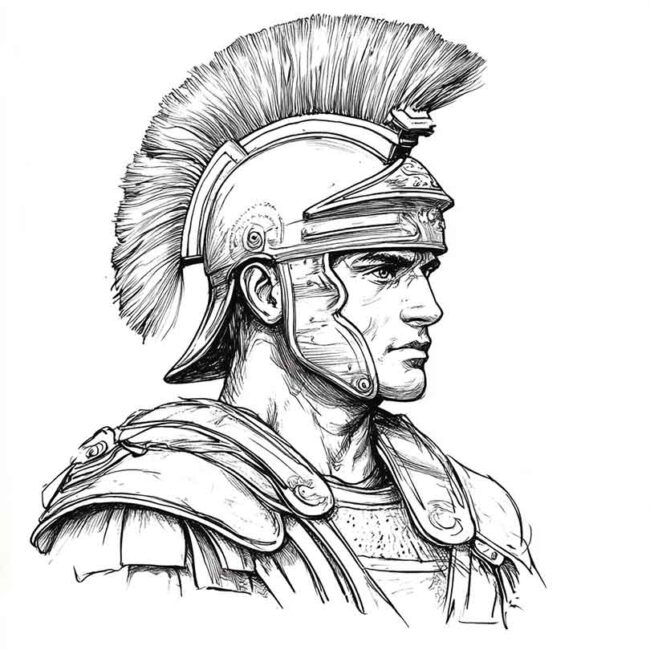 soldados romanos para colorir 23