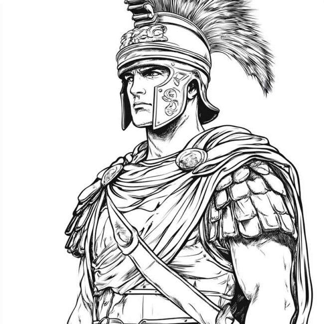 soldados romanos para colorir 25