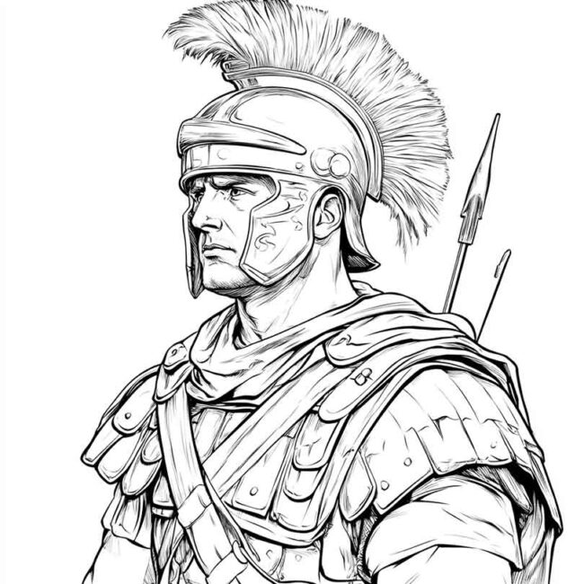 soldados romanos para colorir 33