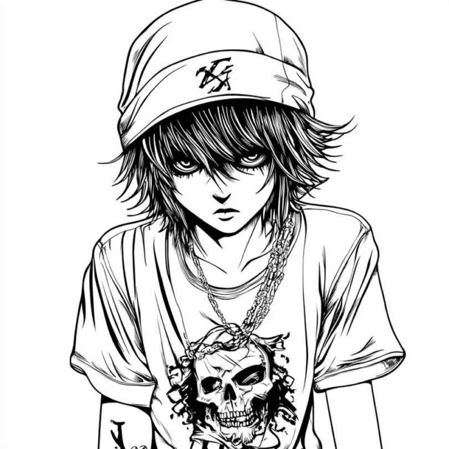 roupas emo para colorir 60