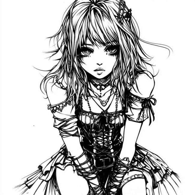 roupas emo para colorir 62