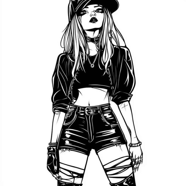 roupas emo para colorir 53