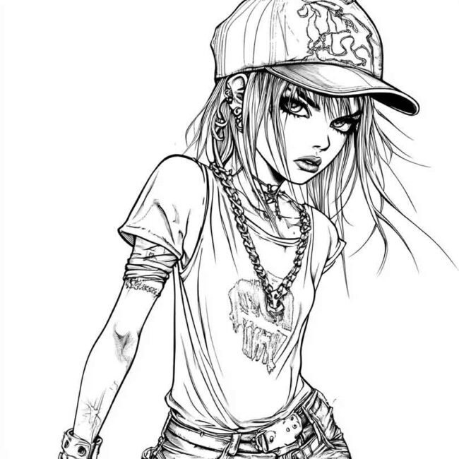 roupas emo para colorir 61