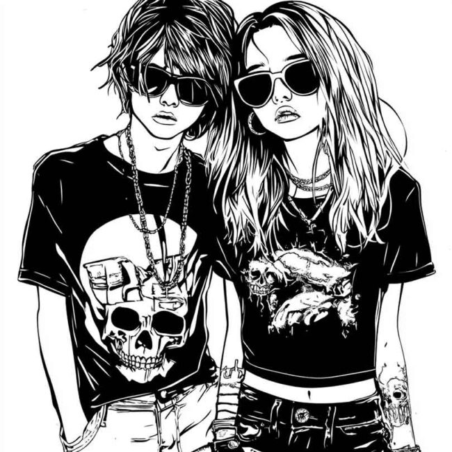 roupas emo para colorir 59