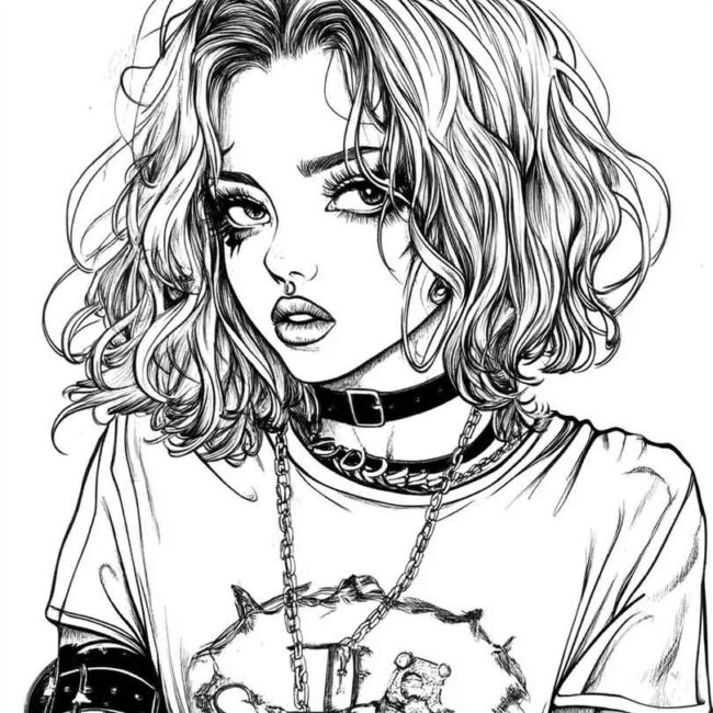 roupas emo para colorir 5