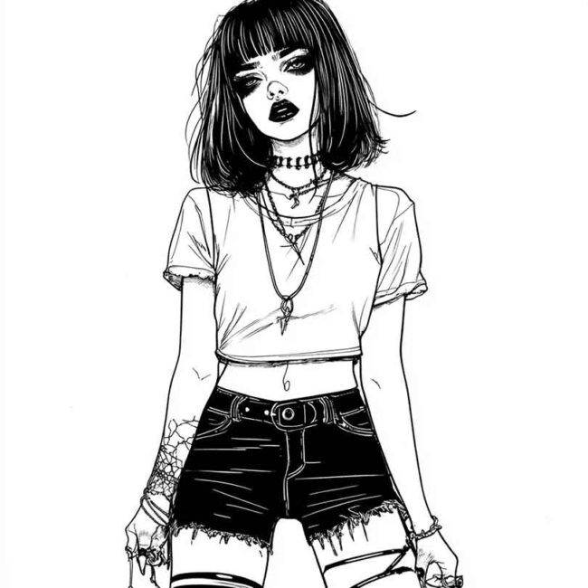 roupas emo para colorir 48