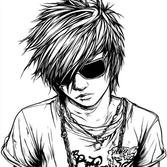 roupas emo para colorir 55