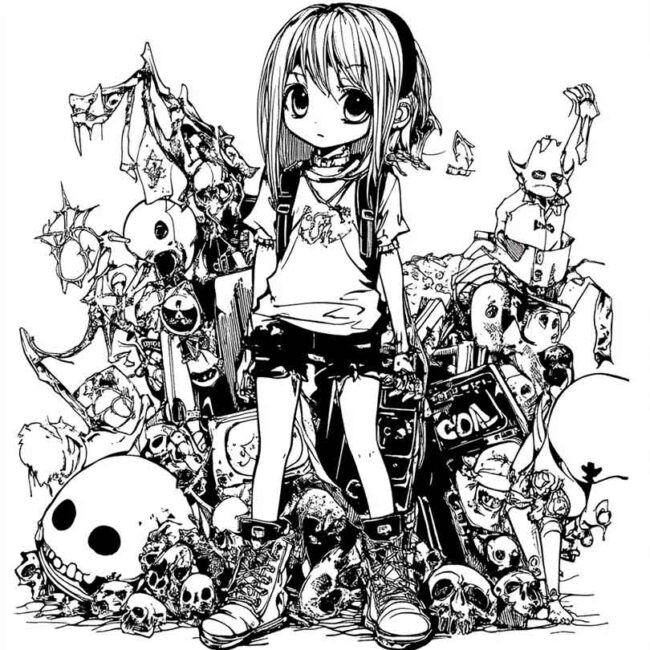 roupas emo para colorir 6