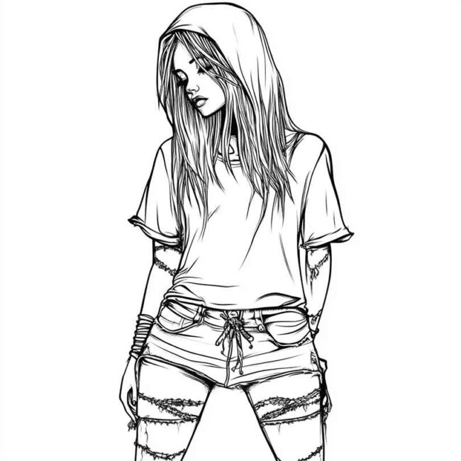 roupas emo para colorir 47