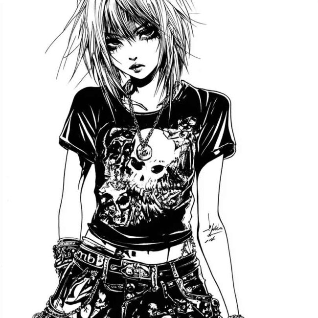 roupas emo para colorir 58
