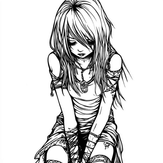 roupas emo para colorir 42