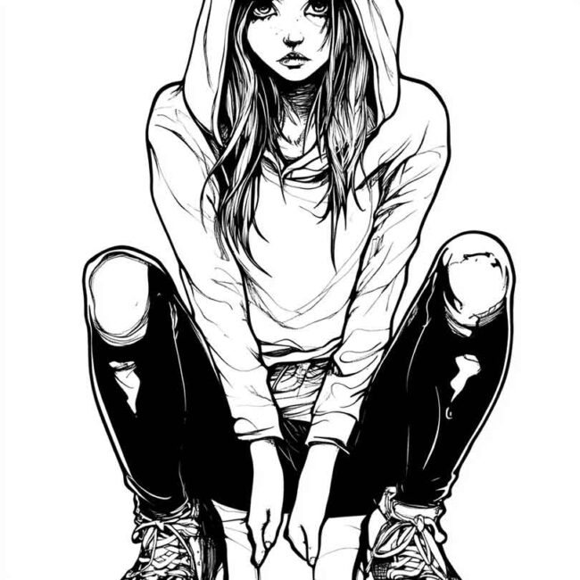 roupas emo para colorir 41