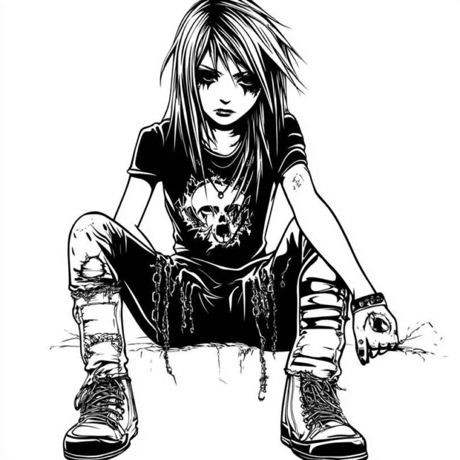 roupas emo para colorir 39