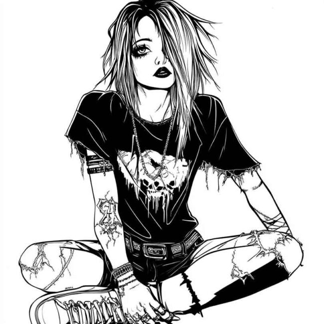 roupas emo para colorir 36