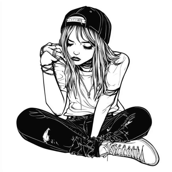 roupas emo para colorir 38