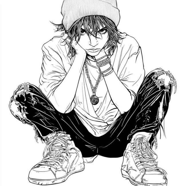 roupas emo para colorir 27