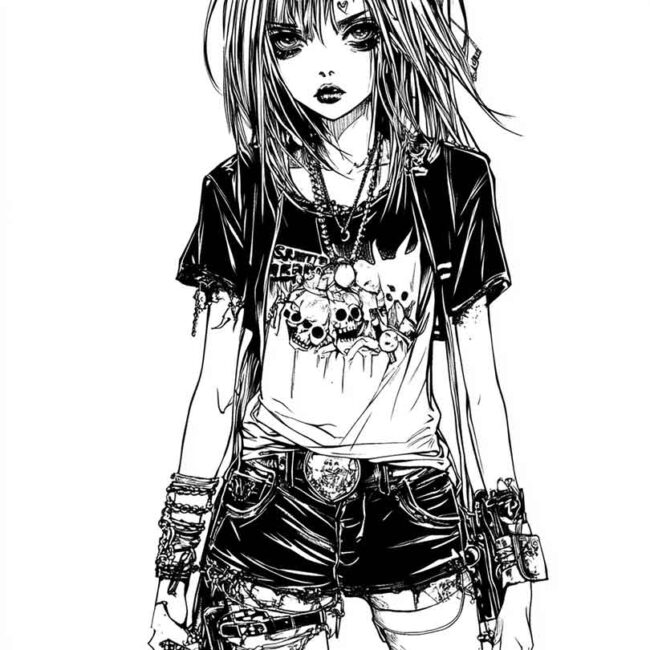 roupas emo para colorir 31