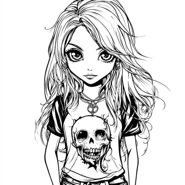roupas emo para colorir 34