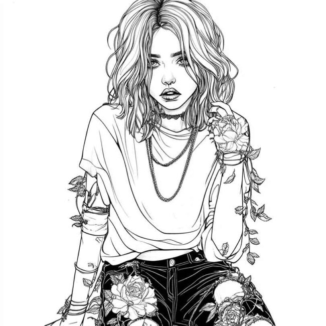 roupas emo para colorir 30