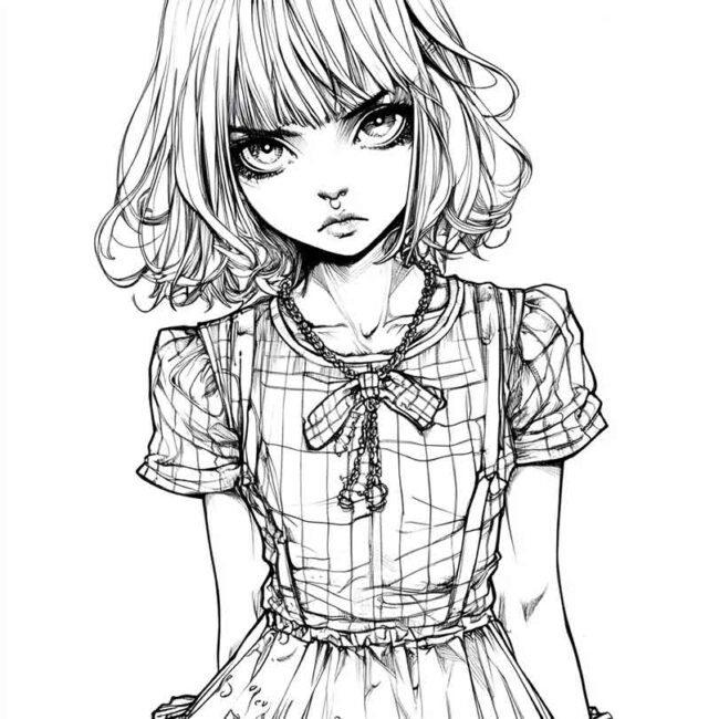 roupas emo para colorir 19