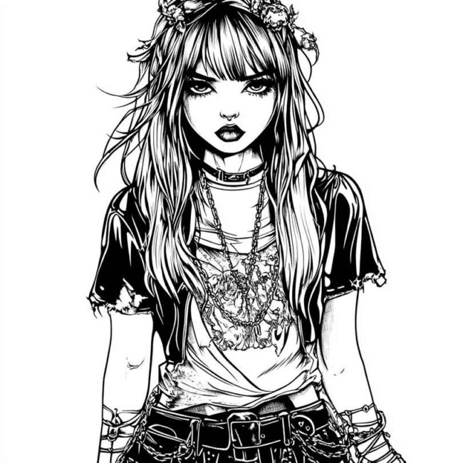 roupas emo para colorir 28