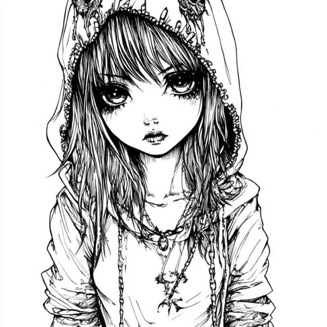 roupas emo para colorir 12