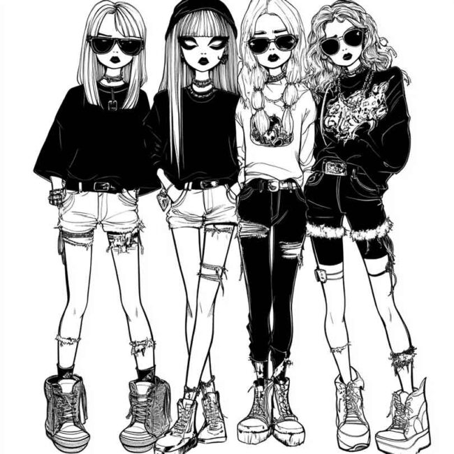 roupas emo para colorir 18