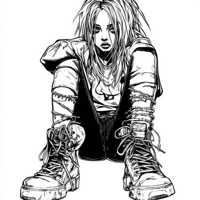 roupas emo para colorir 21