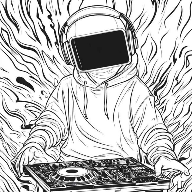 dj marshmello para colorir 7 dj marshmello para colorir 7