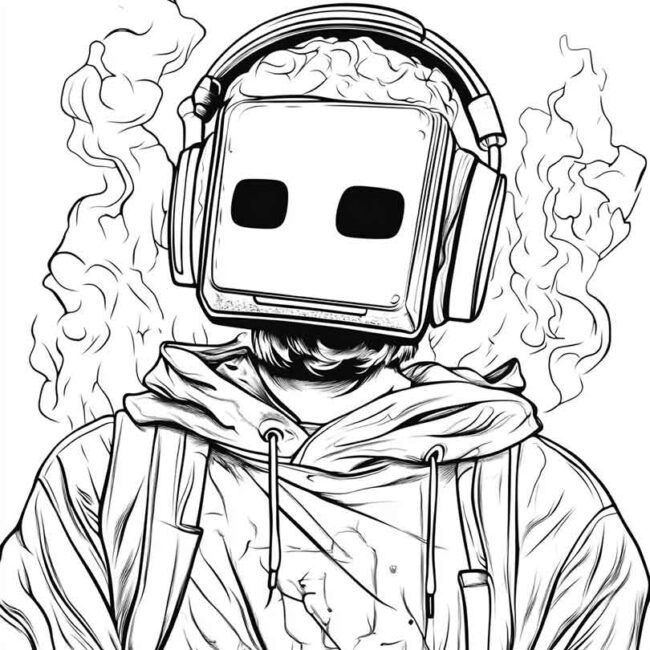 dj marshmello para colorir 11 dj marshmello para colorir 11
