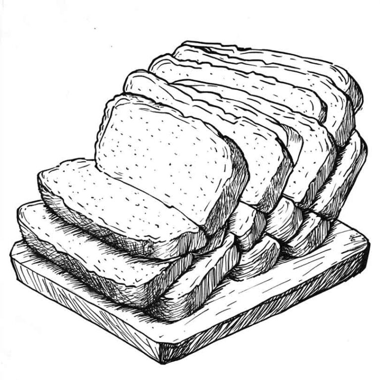 Desenhos GRÁTIS de Pão de Forma para Imprimir e Colorir/Pintar