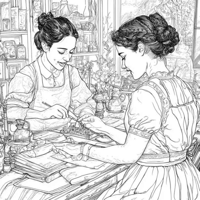 mulheres trabalhando para colorir 5 mulheres trabalhando para colorir 5