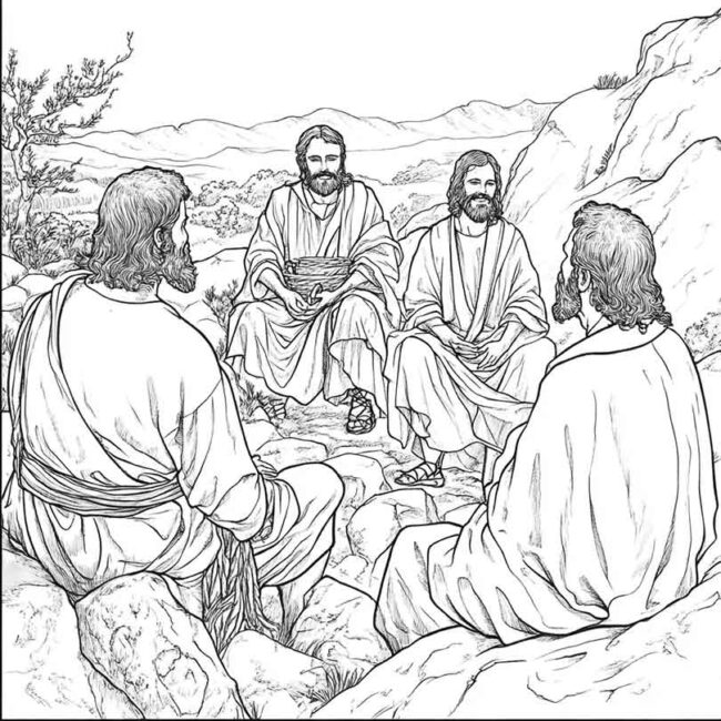 discipulos de jesus para colorir png 9