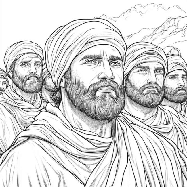 discipulos de jesus para colorir png 4