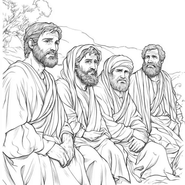 discipulos de jesus para colorir png 44