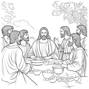 Desenhos de Discípulos de Jesus para Imprimir e Colorir/Pintar