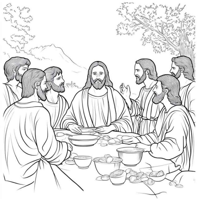 discipulos de jesus para colorir png 39