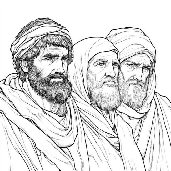discipulos de jesus para colorir png 30