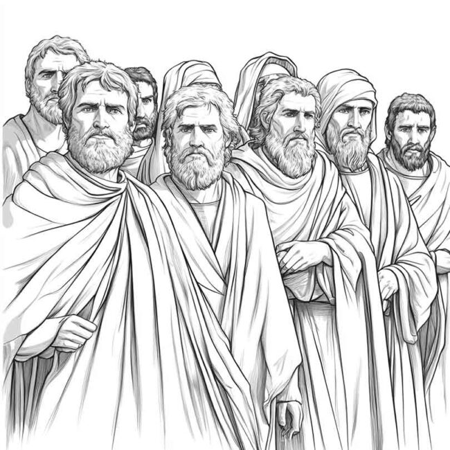 discipulos de jesus para colorir png 17