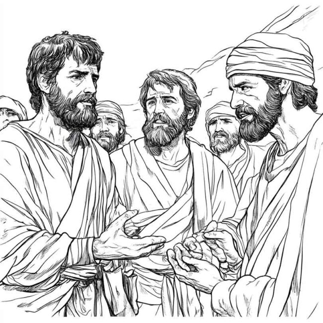 discipulos de jesus para colorir png 19