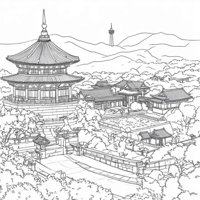 coreia do sul para colorir png 8