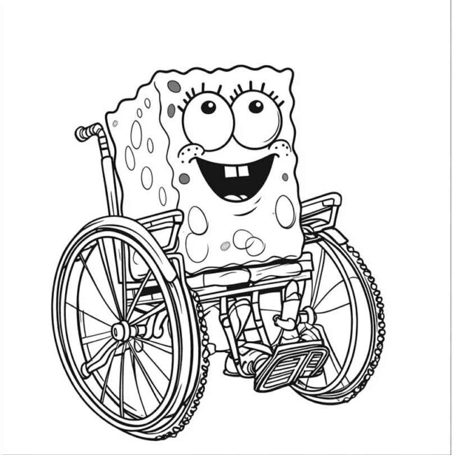 bob esponja de cadeira de rodas 9