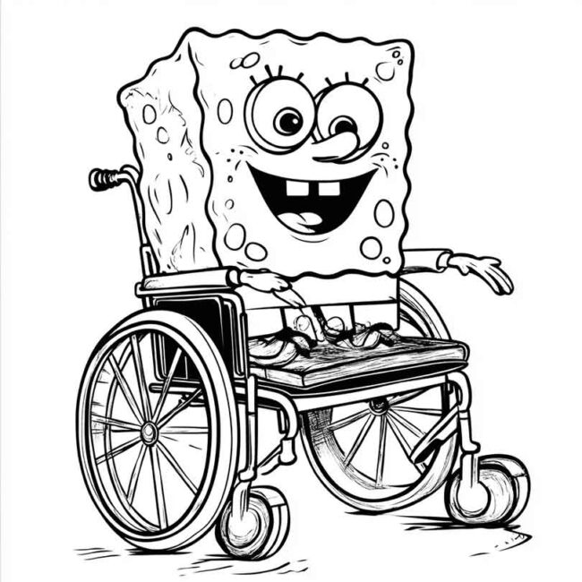 bob esponja de cadeira de rodas 4