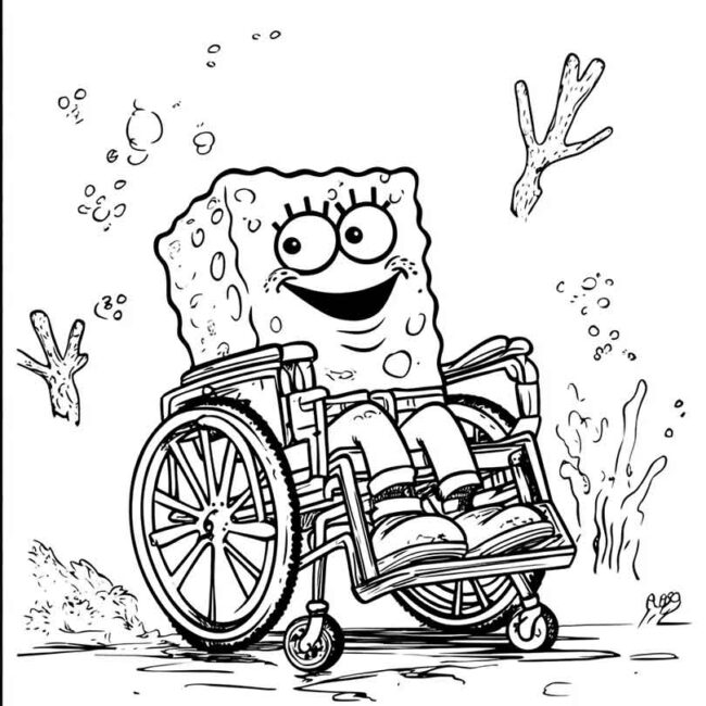 bob esponja de cadeira de rodas 7