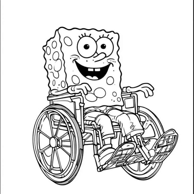 bob esponja de cadeira de rodas 16