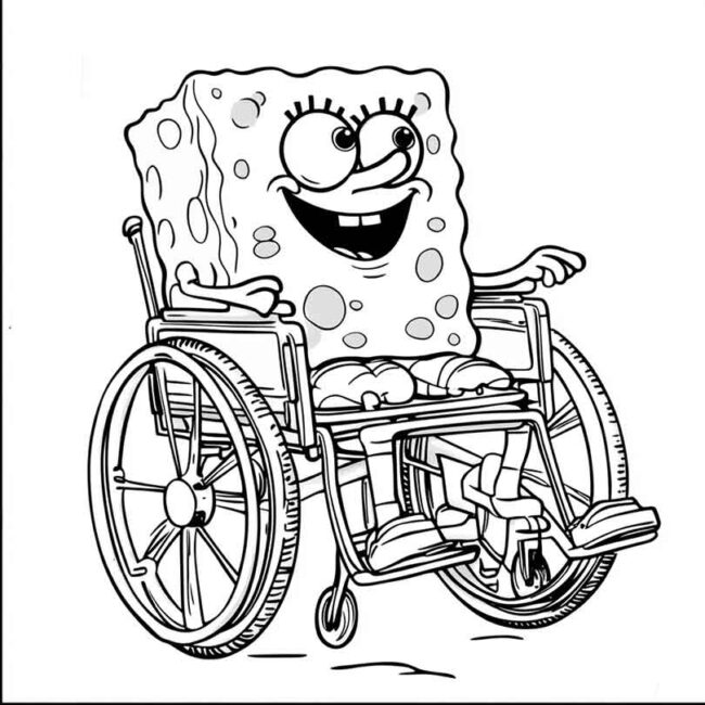 bob esponja de cadeira de rodas 20